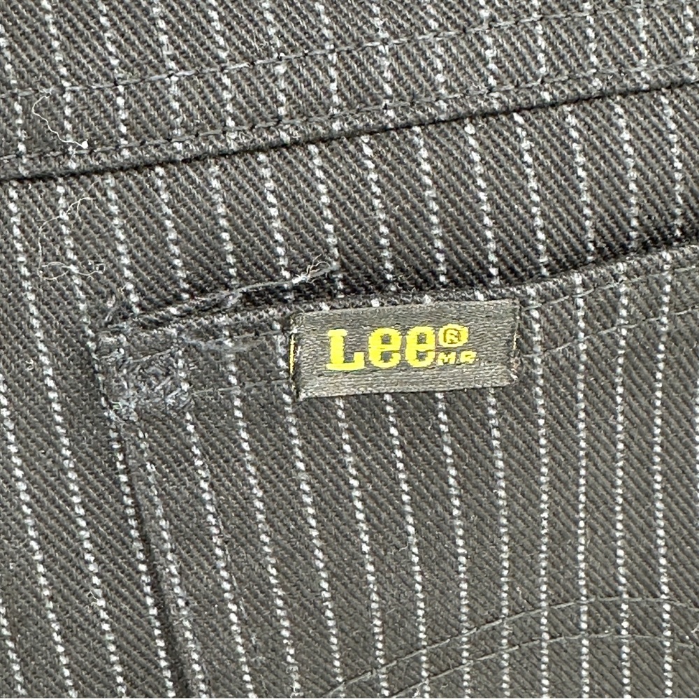 Women’s Vintage‎ Lee 29x32 Black Pinstripe Jeans NWOT - Picture 4 of 8